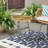 Outdoor Faux Rattan Side Table - Tempered Glass Top & Frame For Balcony/porch/deck-930435734