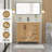 36" Modern Farmhouse Single Bathroom Vanity With Resin Sink Top, Faucet, Assembly Required-152393114