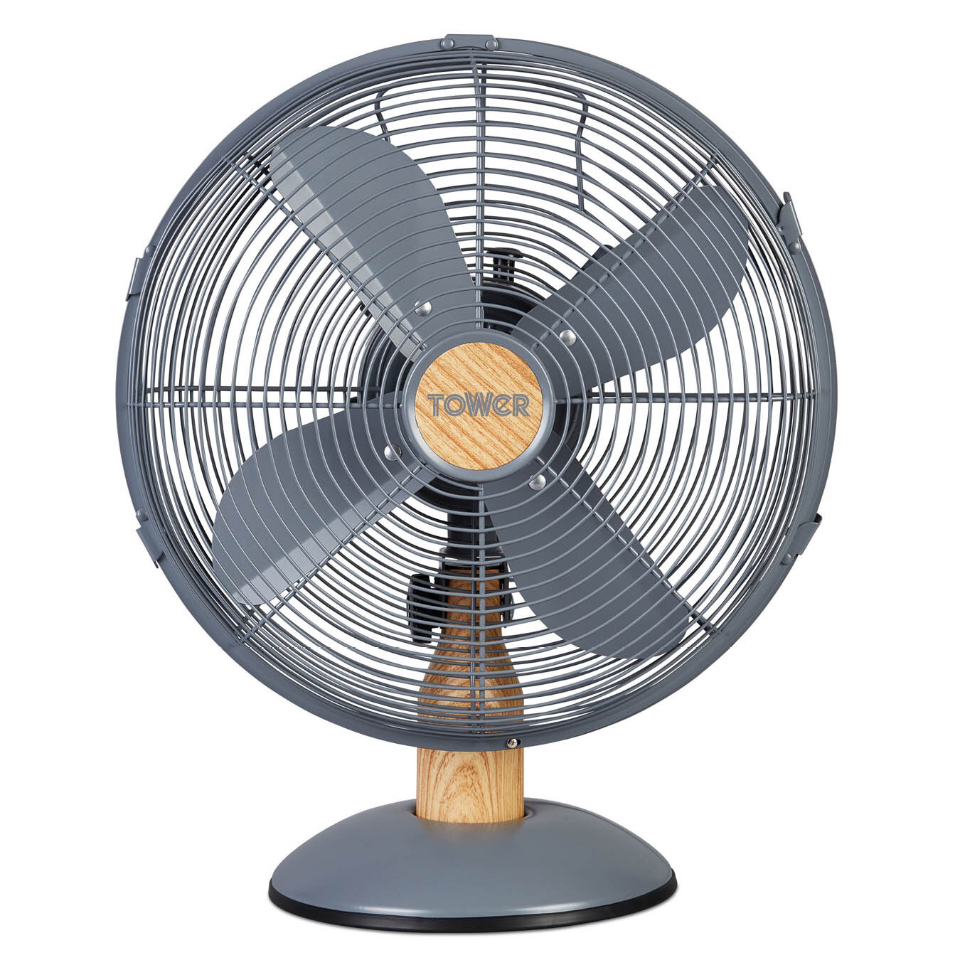 Tower T610000 Scandi Metal Desk Fan with 3 Speeds Automatic