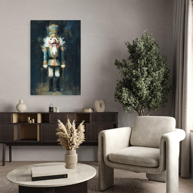 «The Wooden Guardian», art lunaire rétro, H 36 po x l 24 po