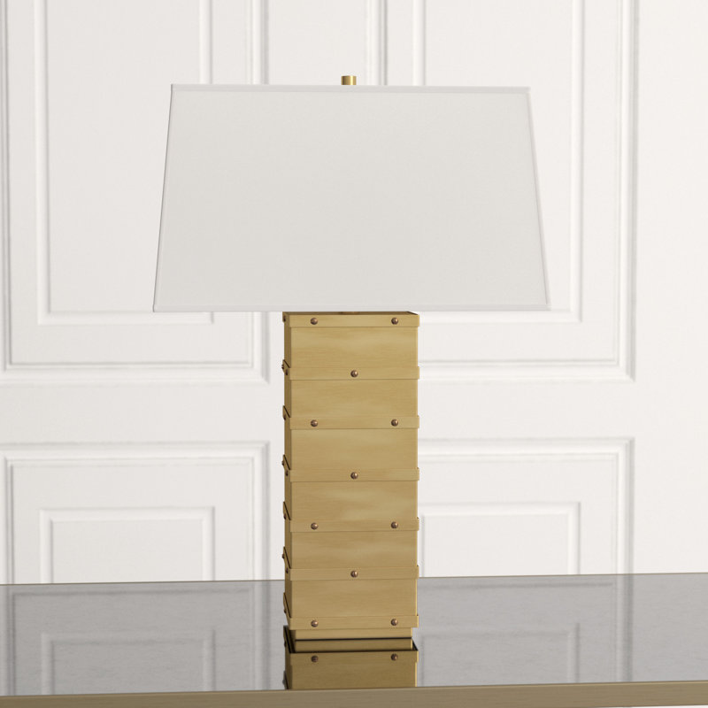 Bleeker Table Lamp, Natural Brass