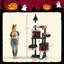 Arbre à chat gothique noir d'Halloween pour chats d'intérieur, tour à plusieurs niveaux avec 2 niches, poteaux à griffer en sisal, balles en forme de chauve-souris, hamac en peluche et rampe d'accès