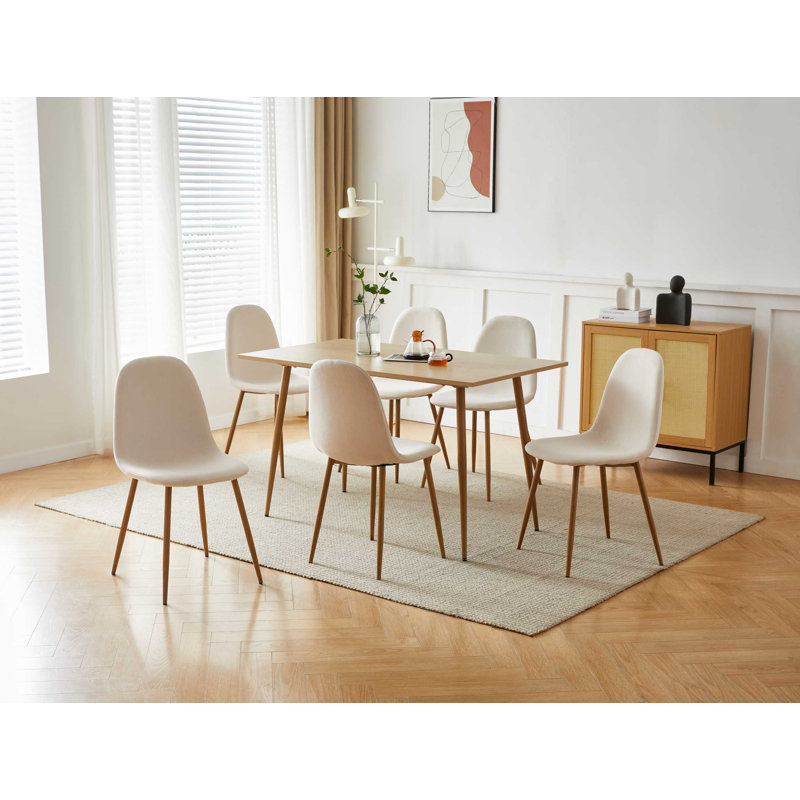 Lottemaria Metal Base Dining Table, Brown