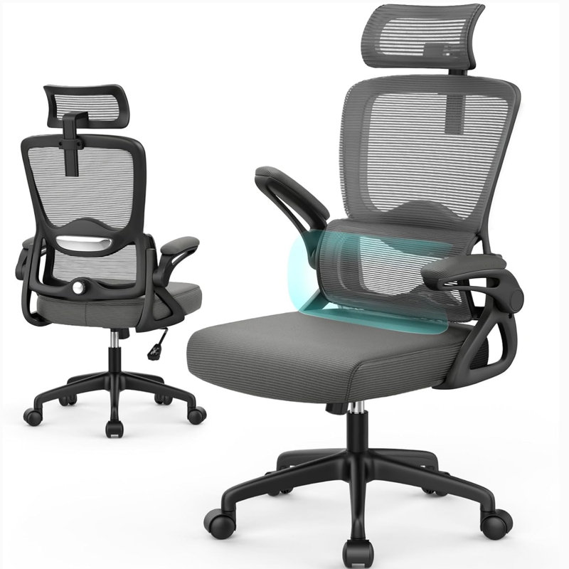 Office Chair, Dark Grey