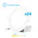 6.3'' Selectable Color Temperature Dimmable Air-Tight IC Rated LED Canless Recessed Lighting Kit