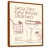 Toile avec cadre flottant brun