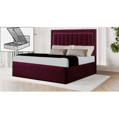 Azarae Upholstered Ottoman Storage Bed