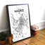 Madrid City Map - No Frame Print-1448801790