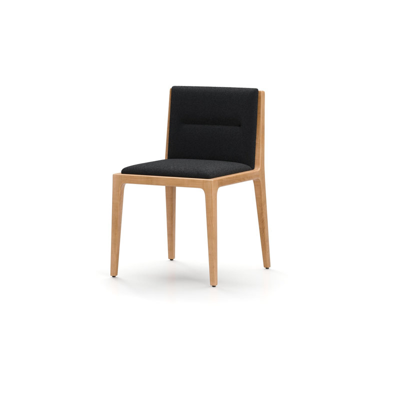 Jona Upholstered Dining Chair, Main Line Flax 36, Natural Oak