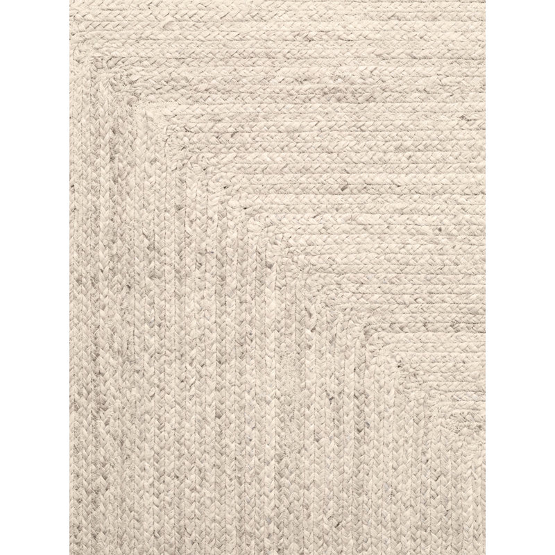 Hanse Home Juno - Jute Rug, Natural Rug for Living room, Bedroom, Diningeoom, White, Rectangle 160 x 230 cm