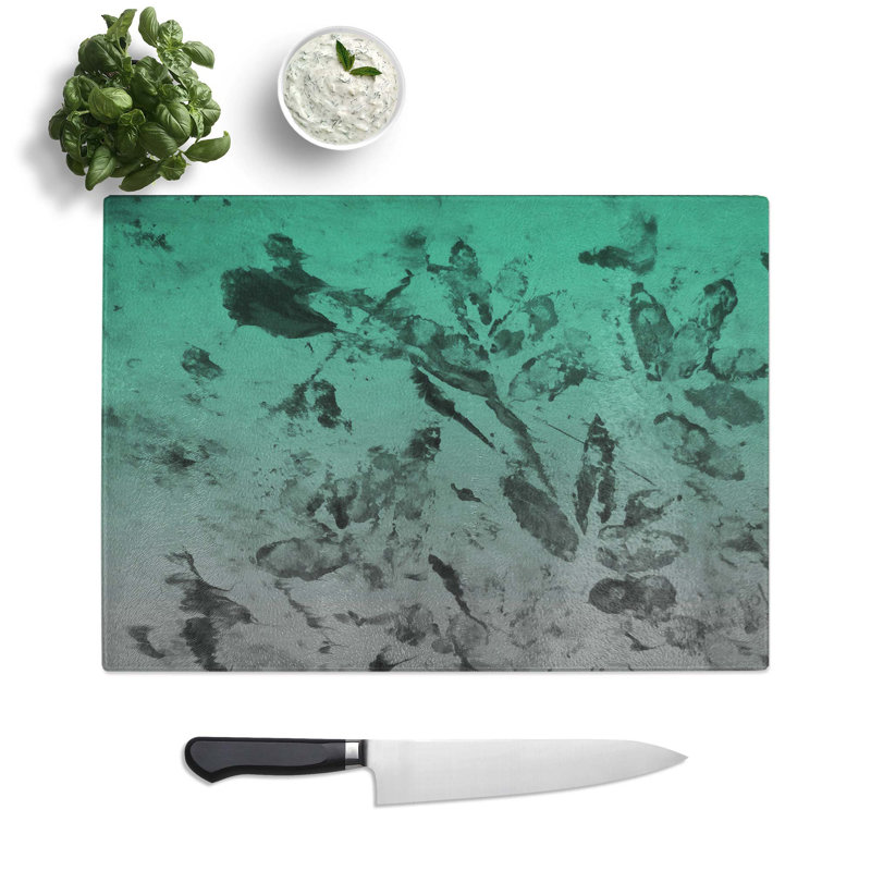 Tempered Glass Pieces of Me Chopping Board, 28.5 cm W x 20 cm L