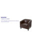 Chaise d'invité en cuir reconstitué-116723256