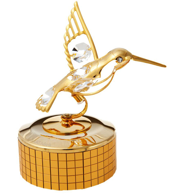 Figurine boîte à musique hummingbird