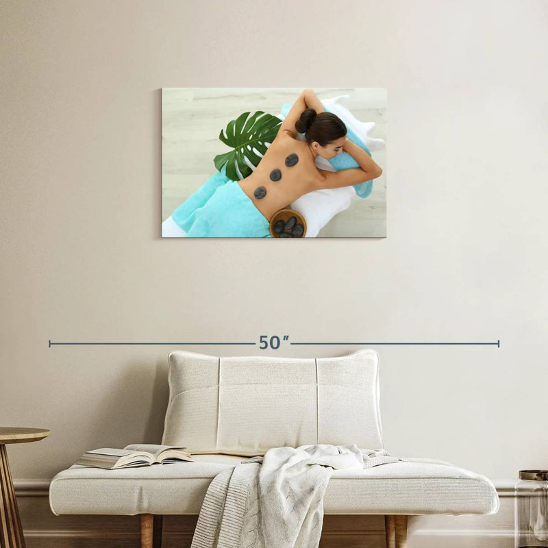 Massage aux pierres de basalte Kerrick Spa, H 20 po x l 30 po