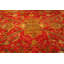 Grand tapis Oushak turc riche de couleur rouge rustique