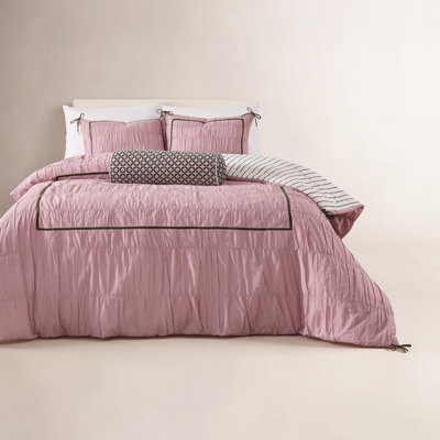 Ruched Hotel Cotton Comforter Set