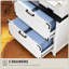 Classeur vertical 2 tiroirs pour bureau personnel, blanc