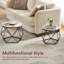 Nest of 2 Geometric Tables, Modern Stylish Living Room Home Furniture-514822098