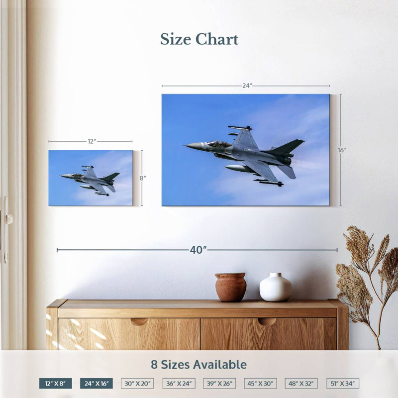 Avion de chasse royal des Pays-Bas, H 16 po x l 24 po