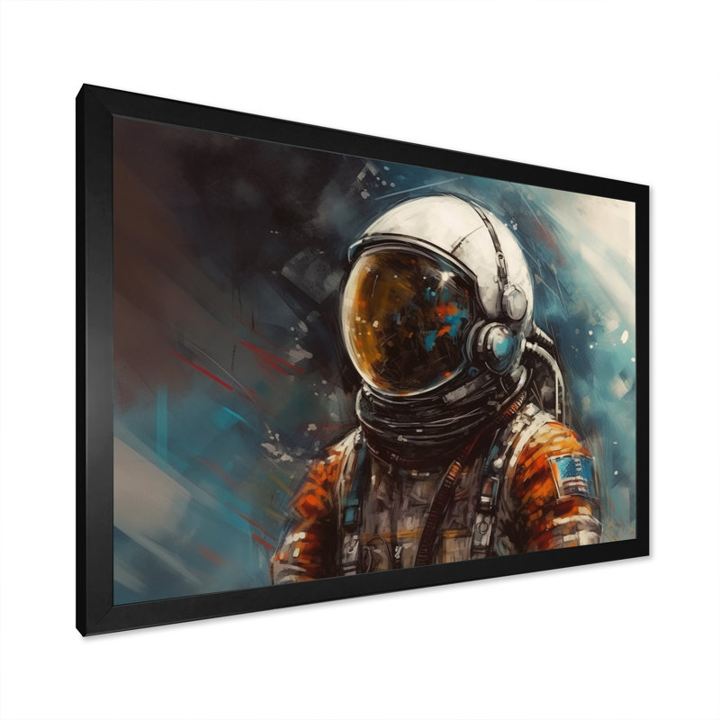 Fellow Astronauts III " Fellow Astronauts III ", Black Framed, 20" W x 12" H