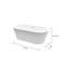 Castin 70.88'' x 33.8'' Soaking Acrylic Bathtub