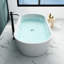 Baignoire de trempage autoportante en acrylique 59 po. X 31 po.