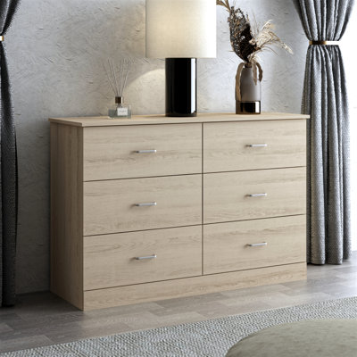 Commode double à 6 tiroirs Allyannah