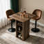 Table basse carrée 27,6 po, table basse en bois avec rangement dissimulé à 3 niveaux et portes coulissantes