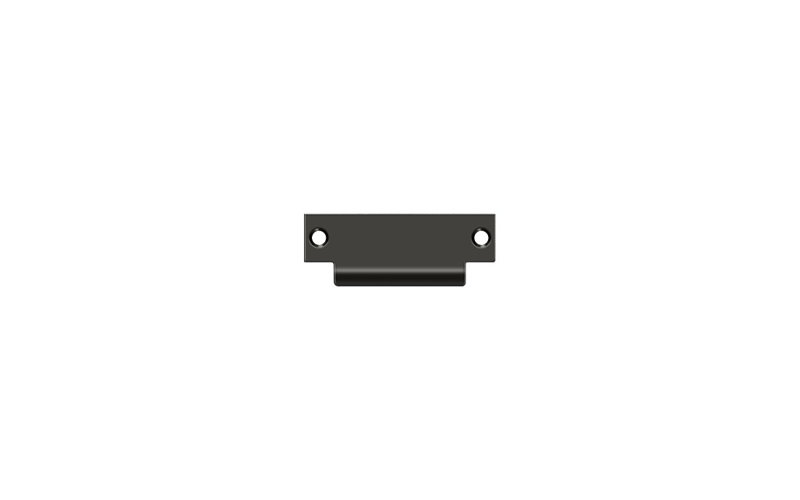 Deltana SPBDB478U10B ANSI Blank T- Strike, 4-7/8" x 1-1/4", Without Hole in Oil-rubbed Bronze