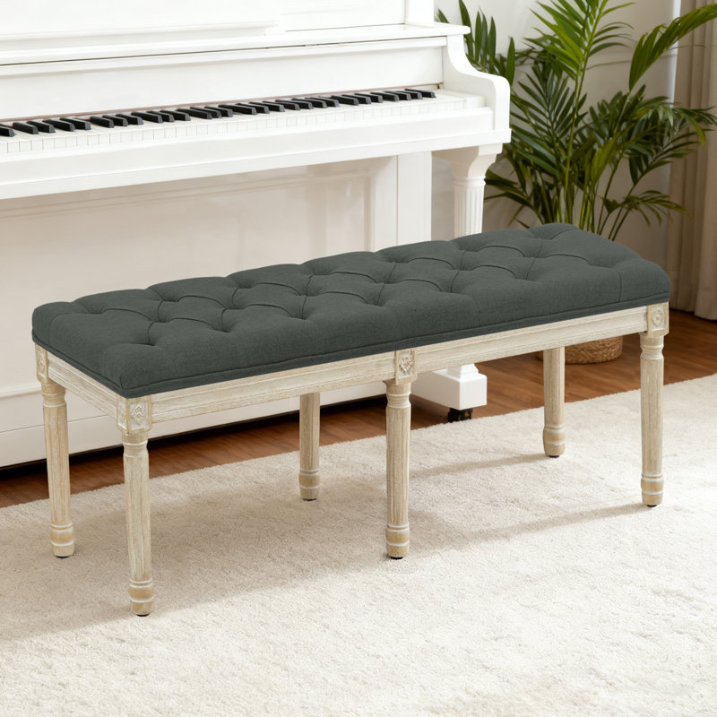 Boswick Bench, Dark Gray, 57.7"