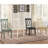 Casual Dining Room Side Chairs with Transitional Double-X Back Design-1137842955