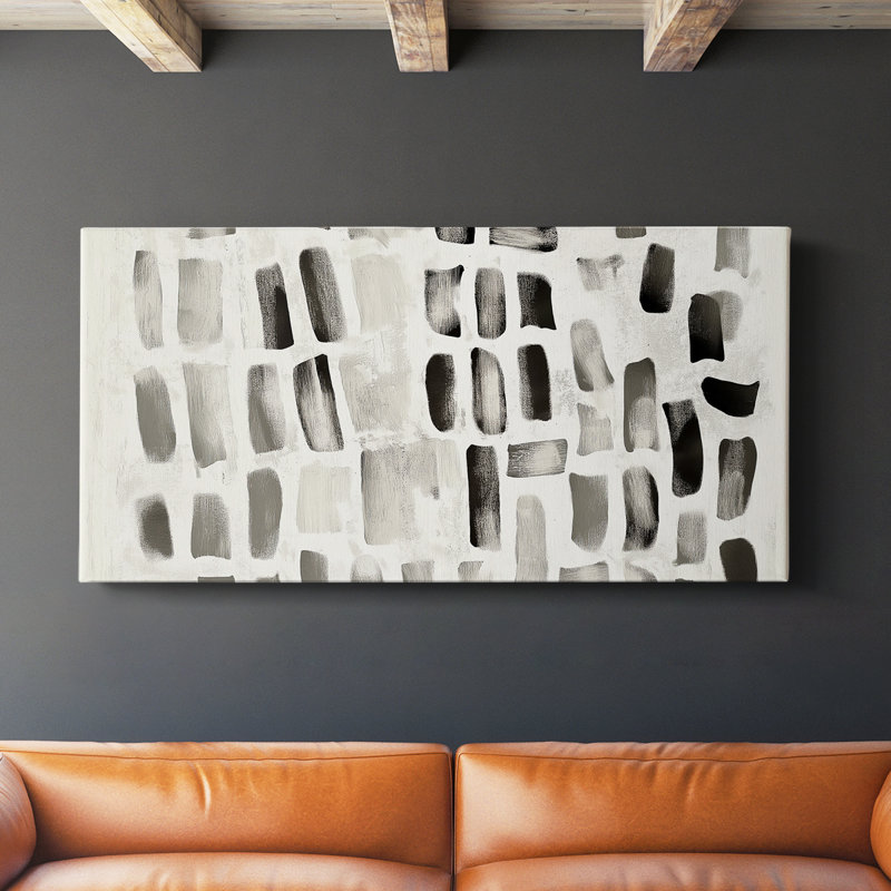 Toile tendue abstraite Seris 6 # L XXVII-Gallery, H 16 po x l 32 po