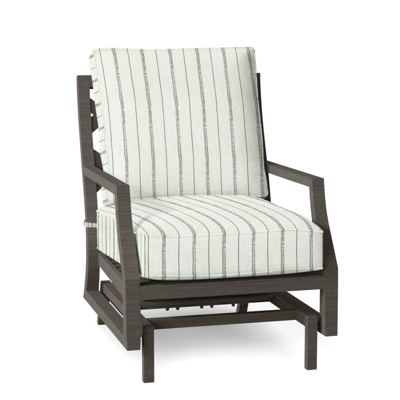Lattice Arm Chair with Cushions, Welt, Linen Snow