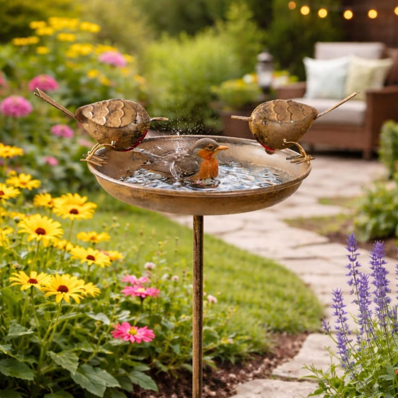 Steel Birdbath