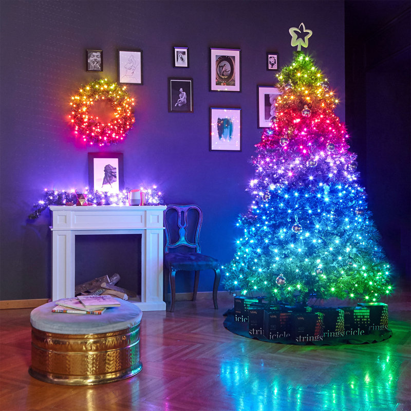 787.2'' LED String Lights, Yellow/Green/Blue/Pink/White