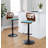 Laurenzio Swivel Upholstered Adjustable Height Counter Stool with Metal Frame-93570924-93570923
