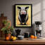 Straight Gaze Pig Modern - Print-136686288-136686289