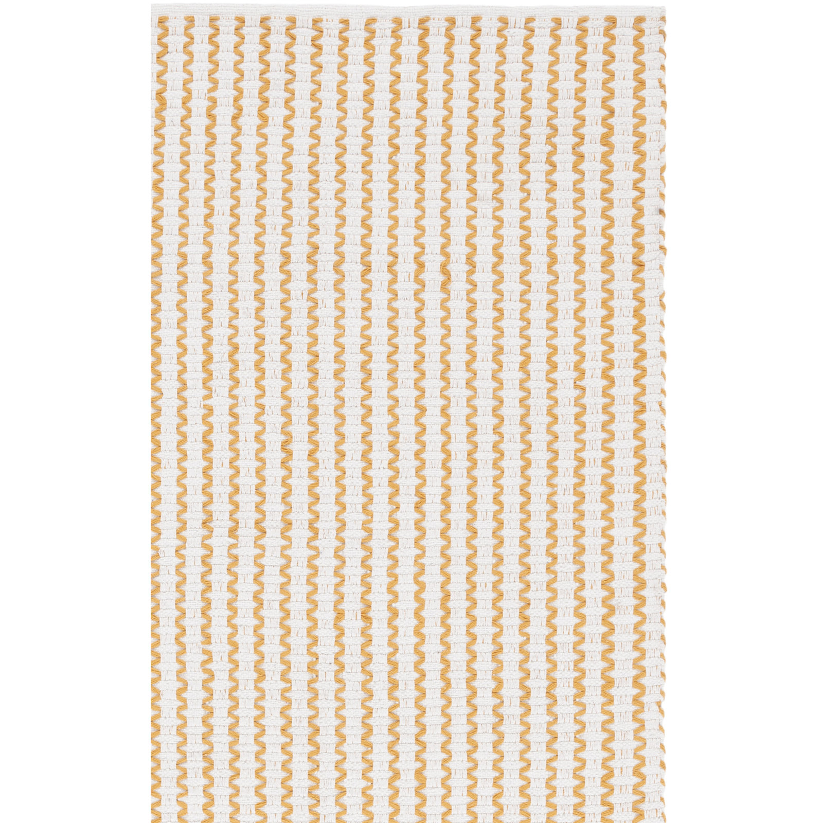 Handwoven Cotton Pile Chevron / Zigzag Area Rug, Square 6'