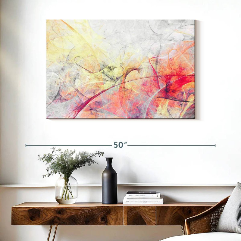Avery Abstract Soft Colors, 26" H x 39" W