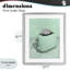 Toile disco sur fond vert, reproduction sous verre, design par Lish Creative-37243465-37243467