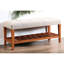 Banc de rangement rembourré en bois avec tablette à lattes Warwickshire-33419826-114882502