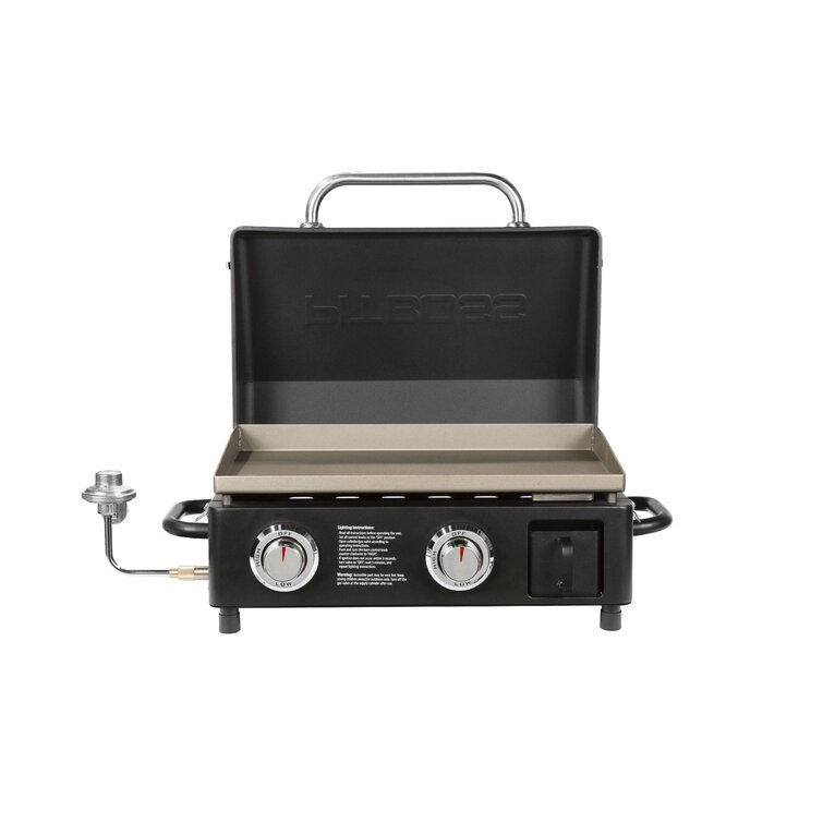 Blackstone Tailgater Stainless Steel 2 Burner Portable Gas Grill and  Griddle Combo Total 35,000 BTUs for Indoor or Backyard, Outdoor, Patio,  Picnic, Garden Cooking