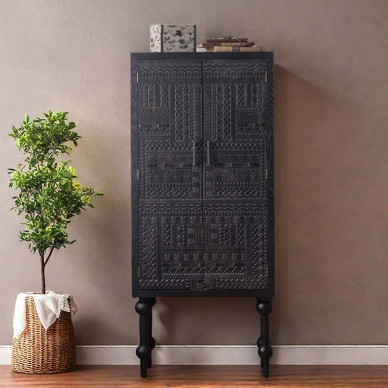 Black Standard Storage Cabinet Bookcase