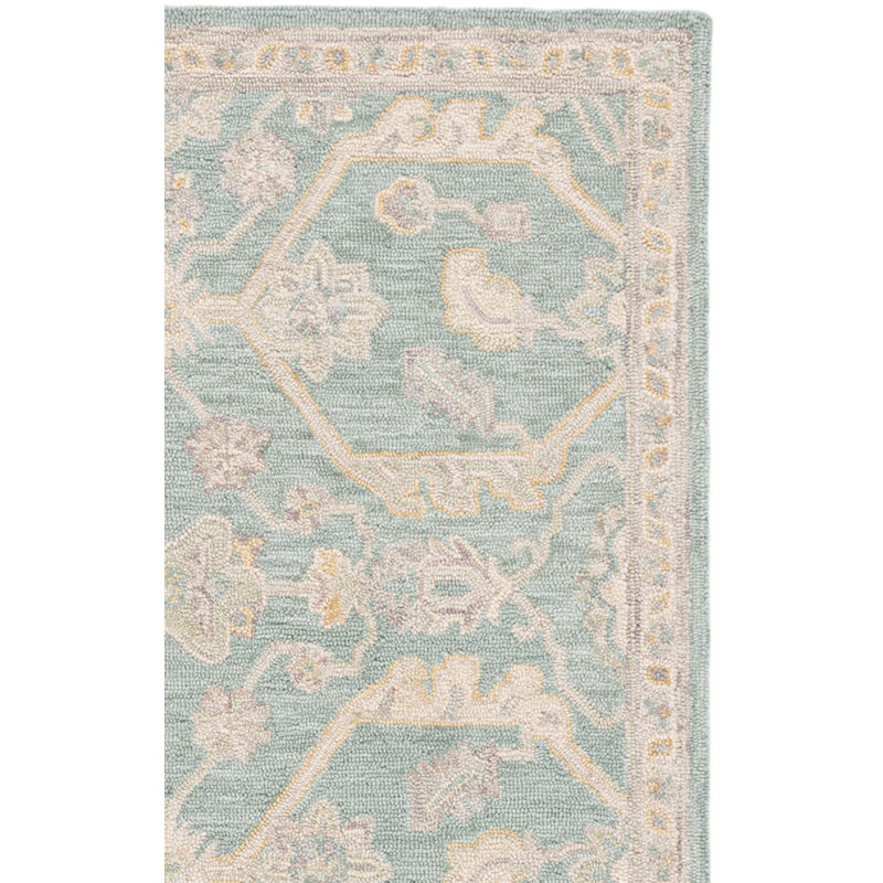 Blossom Hand Tufted Wool Moroccan Indoor Rug, Rectangle 5' x 8'