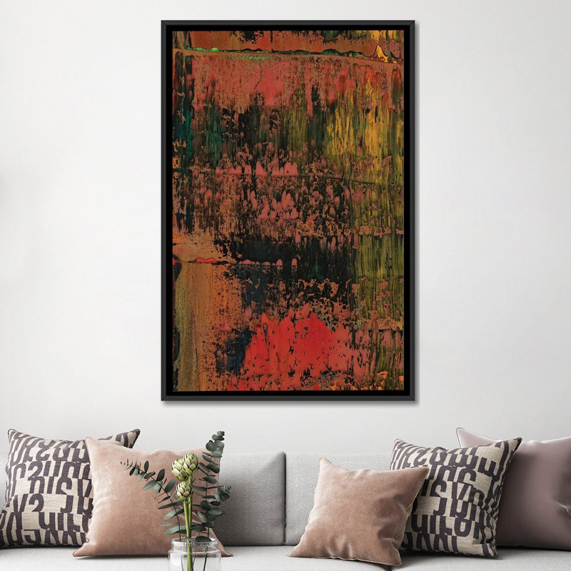 « wild things », impression sur toile, Toile avec cadre noir, Pas de tapis, H 48 po x l 32 po x P 1,5 po