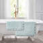 Laura Ashley Heathered Crochet Border Bath Rug-1457098114-1447749536