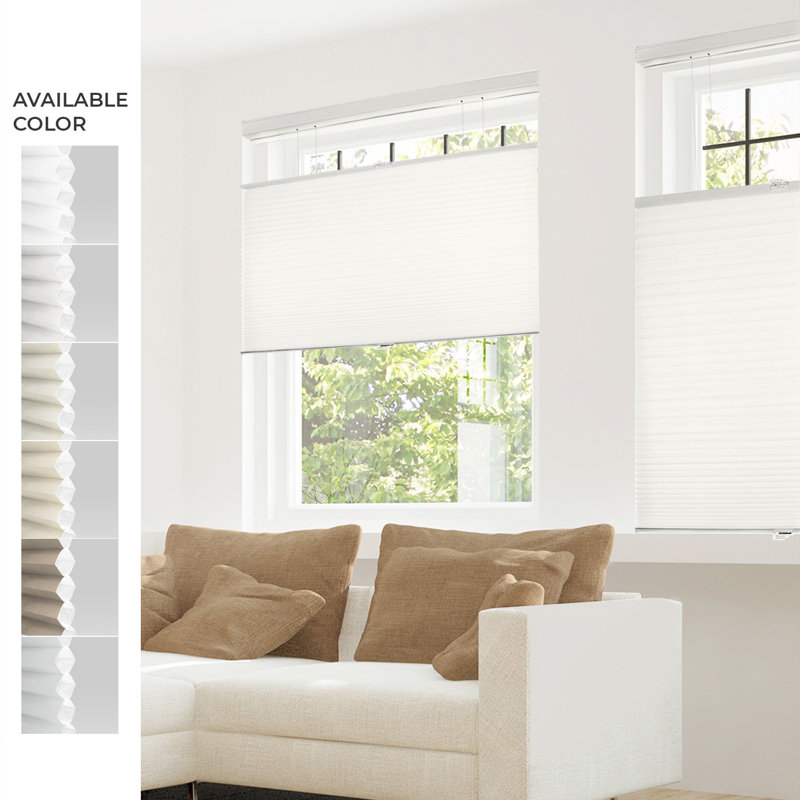 Cordless Room Darkening Cellular Shade, Cotton, 35"W x 72"L