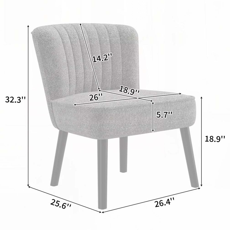 Fauteuil sans dossier Shellback, Brun