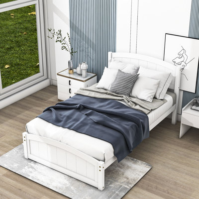 Lit plateforme simple avec tête de lit Urita