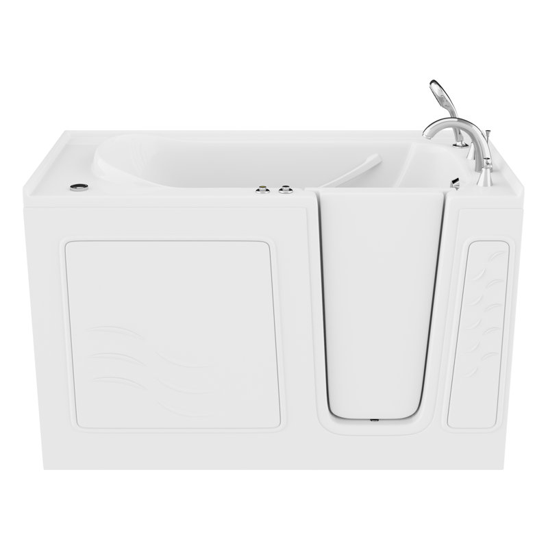 Therapeutic Tubs 30 in. x 60 in. Right Drain Quick Fill Walk-In Air Tub in White, White, Right